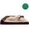 Show in main carousel: FurHaven Two-Tone Deluxe Chaise Memory Top Cat & Dog Bed with Removable Cover, Espresso, Jumbo Plus slide 4 of 11