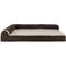 Show in main carousel: FurHaven Two-Tone Deluxe Chaise Memory Top Cat & Dog Bed with Removable Cover, Espresso, Jumbo slide 4 of 12