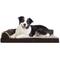 Show in main carousel: FurHaven Two-Tone Deluxe Chaise Memory Top Cat & Dog Bed with Removable Cover, Espresso, Large slide 1 of 9