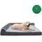 Show in main carousel: FurHaven Two-Tone Deluxe Chaise Memory Top Cat & Dog Bed with Removable Cover, Stone Gray, Jumbo Plus slide 4 of 11