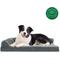 Show in main carousel: FurHaven Two-Tone Deluxe Chaise Memory Top Cat & Dog Bed with Removable Cover, Stone Gray, Large slide 4 of 11