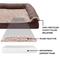 Show in main carousel: FurHaven Two-Tone Fur & Suede Orthopedic Cat & Dog Bed with Removable Cover, Espresso, Jumbo slide 6 of 10