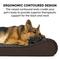Show in main carousel: FurHaven Ultra Plush Luxe Lounger Cooling Gel Dog Bed with Removable Cover, Chocolate, Jumbo slide 9 of 11