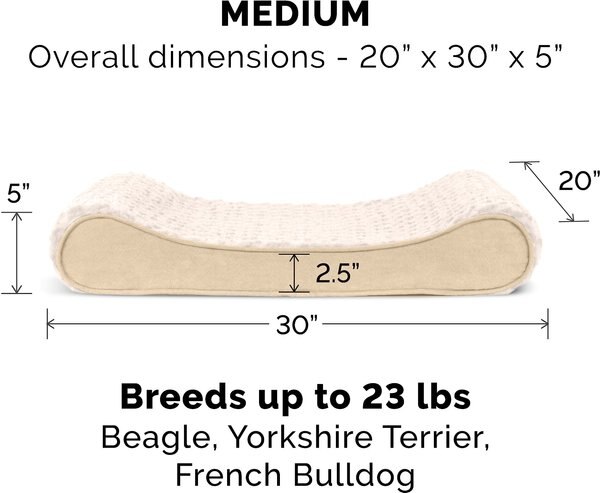 FurHaven Ultra Plush Luxe Lounger Cooling Gel Dog Bed with Removable Cover