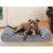 Show in main carousel: FurHaven Ultra Plush Luxe Lounger Cooling Gel Dog Bed with Removable Cover, Gray, Large slide 1 of 11