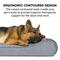 Show in main carousel: FurHaven Ultra Plush Luxe Lounger Cooling Gel Dog Bed with Removable Cover, Gray, Large slide 9 of 11