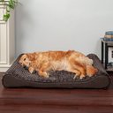 FurHaven Ultra Plush Luxe Lounger Orthopedic Cat & Dog Bed with Removable Cover, Chocolate, Large