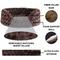 Show in main carousel: FurHaven Ultra Plush Oval Bolster Cat & Dog Bed with Removable Cover, Chocolate, Medium slide 5 of 11