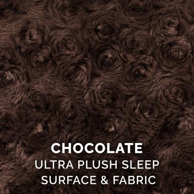 Show full view: FurHaven Ultra Plush Oval Bolster Cat & Dog Bed with Removable Cover, Chocolate, Medium slide 7 of 11