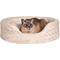 Show in main carousel: FurHaven Ultra Plush Oval Bolster Cat & Dog Bed with Removable Cover, Cream, Medium slide 3 of 11