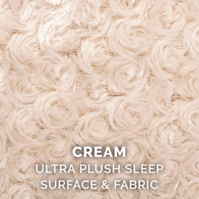 Show full view: FurHaven Ultra Plush Oval Bolster Cat & Dog Bed with Removable Cover, Cream, Medium slide 7 of 11