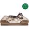 Show in main carousel: FurHaven Velvet Waves Perfect Comfort Memory Foam Bolster Cat & Dog Bed with Removable Cover, Brownstone, Jumbo slide 4 of 10