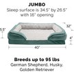 Show in main carousel: FurHaven Velvet Waves Perfect Comfort Memory Foam Bolster Cat & Dog Bed with Removable Cover, Celadon Green, Jumbo slide 5 of 10