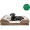 Show in main carousel: FurHaven Velvet Waves Perfect Comfort Orthopedic Sofa Cat & Dog Bed with Removable Cover, Brownstone, Jumbo slide 4 of 10