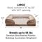 Show in main carousel: FurHaven Velvet Waves Perfect Comfort Orthopedic Sofa Cat & Dog Bed with Removable Cover, Brownstone, Large slide 4 of 11