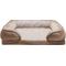 Show in main carousel: FurHaven Velvet Waves Perfect Comfort Orthopedic Sofa Cat & Dog Bed with Removable Cover, Brownstone, Large slide 5 of 11