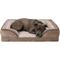 Show in main carousel: FurHaven Velvet Waves Perfect Comfort Orthopedic Sofa Cat & Dog Bed with Removable Cover, Brownstone, Large slide 6 of 11