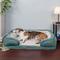 Show in main carousel: FurHaven Velvet Waves Perfect Comfort Orthopedic Sofa Cat & Dog Bed with Removable Cover, Celadon Green, Large slide 1 of 10