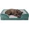 Show in main carousel: FurHaven Velvet Waves Perfect Comfort Orthopedic Sofa Cat & Dog Bed with Removable Cover, Celadon Green, Large slide 5 of 10