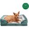 Show in main carousel: FurHaven Velvet Waves Perfect Comfort Orthopedic Sofa Cat & Dog Bed with Removable Cover, Celadon Green, Medium slide 4 of 10
