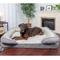 Show in main carousel: FurHaven Velvet Waves Perfect Comfort Orthopedic Sofa Cat & Dog Bed with Removable Cover, Granite Gray, Jumbo Plus slide 1 of 10
