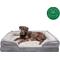 Show in main carousel: FurHaven Velvet Waves Perfect Comfort Orthopedic Sofa Cat & Dog Bed with Removable Cover, Granite Gray, Jumbo Plus slide 4 of 10