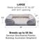 Show in main carousel: FurHaven Velvet Waves Perfect Comfort Orthopedic Sofa Cat & Dog Bed with Removable Cover, Granite Gray, Large slide 3 of 10