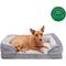 FurHaven Velvet Waves Perfect Comfort Orthopedic Sofa Cat & Dog Bed