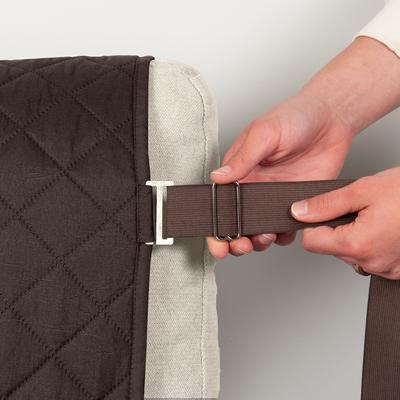 Show full view: FurHaven Water-Resistant Reversible Furniture Protector, Espresso/Clay, Chair slide 6 of 11