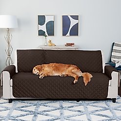 FurHaven Water-Resistant Reversible Furniture Protector, Espresso/Clay, Sofa