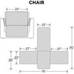 Show in main carousel: FurHaven Water-Resistant Reversible Furniture Protector, Gray/Mist, Chair slide 2 of 10