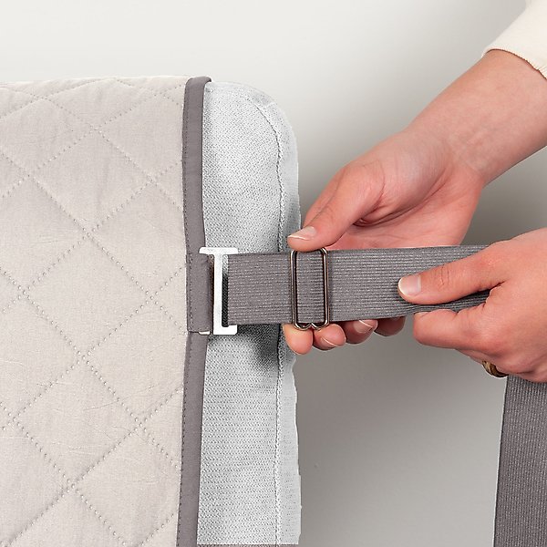 Show full view: FurHaven Water-Resistant Reversible Furniture Protector, Gray/Mist, Chair slide 6 of 10