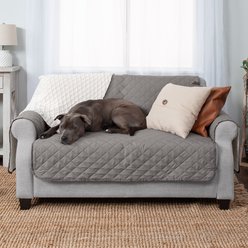 FurHaven Water-Resistant Reversible Furniture Protector, Gray/Mist, Love Seat