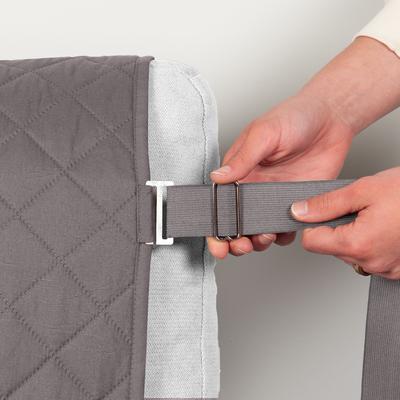 Show full view: FurHaven Water-Resistant Reversible Furniture Protector, Gray/Mist, Love Seat slide 5 of 10