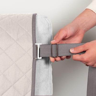 Show full view: FurHaven Water-Resistant Reversible Furniture Protector, Gray/Mist, Love Seat slide 6 of 10