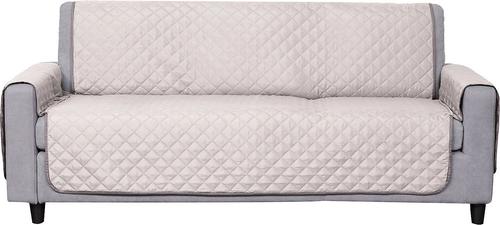 Show full view: FurHaven Water-Resistant Reversible Furniture Protector, Sofa, 2 count, Gray/Mist slide 3 of 10