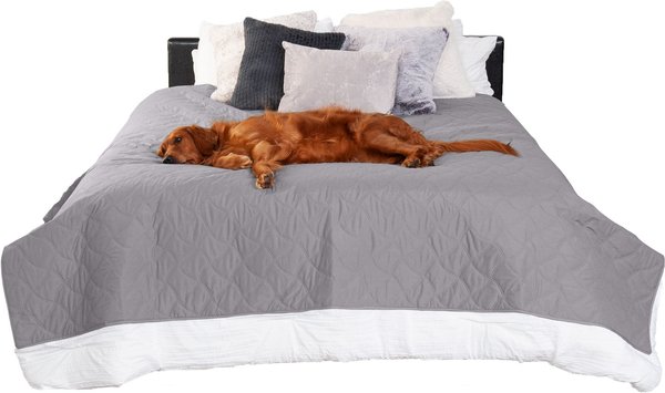 Show full view: FurHaven Waterproof Cat & Dog Blanket Protector, Medium, Gray slide 2 of 10