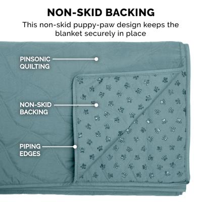 Show full view: FurHaven Waterproof Cat & Dog Blanket Protector, Medium, Nile Blue slide 7 of 10