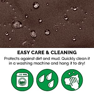FurHaven Waterproof Non-Skid Back Furniture Protector, Dark Brown, Large Sofa
