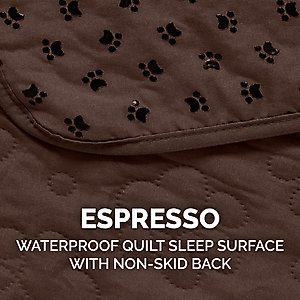 FurHaven Waterproof Non-Skid Back Furniture Protector, Dark Brown, Large Sofa
