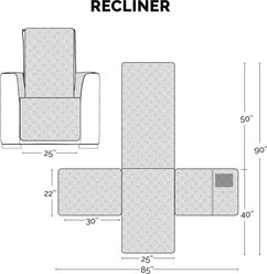 FurHaven Waterproof Non-Skid Back Furniture Protector, Dark Brown, Recliner slide 2 of 8
