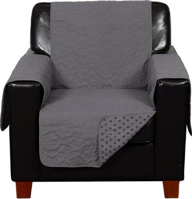 Show full view: FurHaven Waterproof Non-Skid Back Furniture Protector, Gray, Chair slide 3 of 9