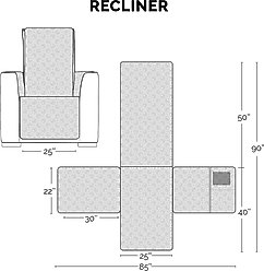 FurHaven Waterproof Non-Skid Back Furniture Protector, Gray, Recliner slide 2 of 8