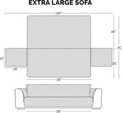 FurHaven Waterproof Non-Skid Back Furniture Protector, Gray, X-Large Sofa slide 2 of 8