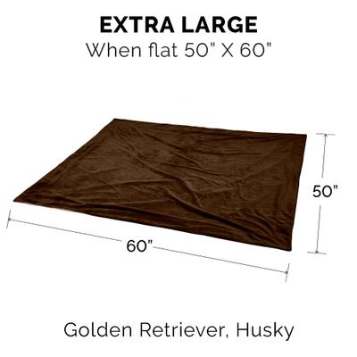 Show full view: FurHaven Waterproof Velvet Dog & Cat Throw Blanket, Brownstone, X-Large slide 2 of 10