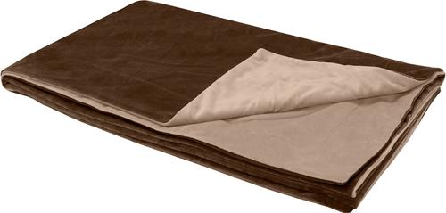 Show full view: FurHaven Waterproof Velvet Dog & Cat Throw Blanket, Brownstone, X-Large slide 3 of 10