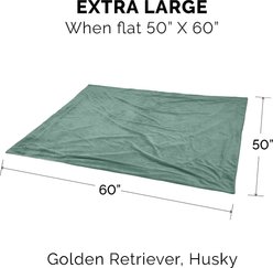FurHaven Waterproof Velvet Dog & Cat Throw Blanket, Celadon Green, X-Large slide 2 of 9