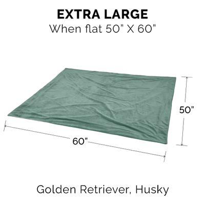 Show full view: FurHaven Waterproof Velvet Dog & Cat Throw Blanket, Celadon Green, X-Large slide 3 of 11