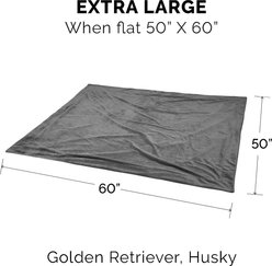 FurHaven Waterproof Velvet Dog & Cat Throw Blanket, Granite Gray, X-Large slide 2 of 9
