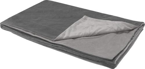 Show full view: FurHaven Waterproof Velvet Dog & Cat Throw Blanket, Granite Gray, X-Large slide 3 of 10
